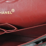 Chanel 1996-1997 Classic Double Flap Medium Black Lambskin