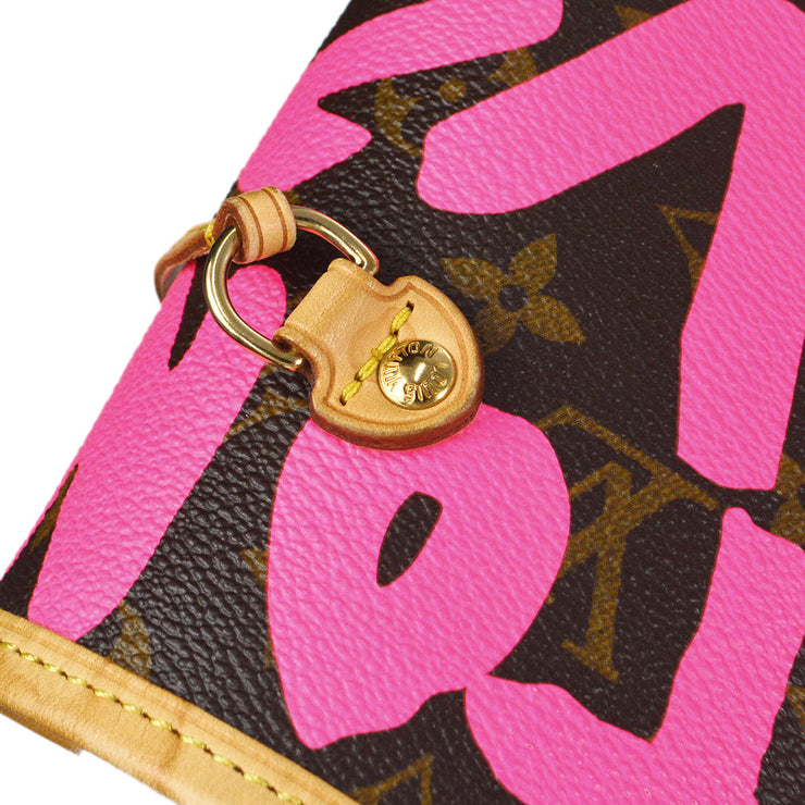 Louis Vuitton Neverfull GM Tote Bag Pink Graffiti M93701 SP0089 88829