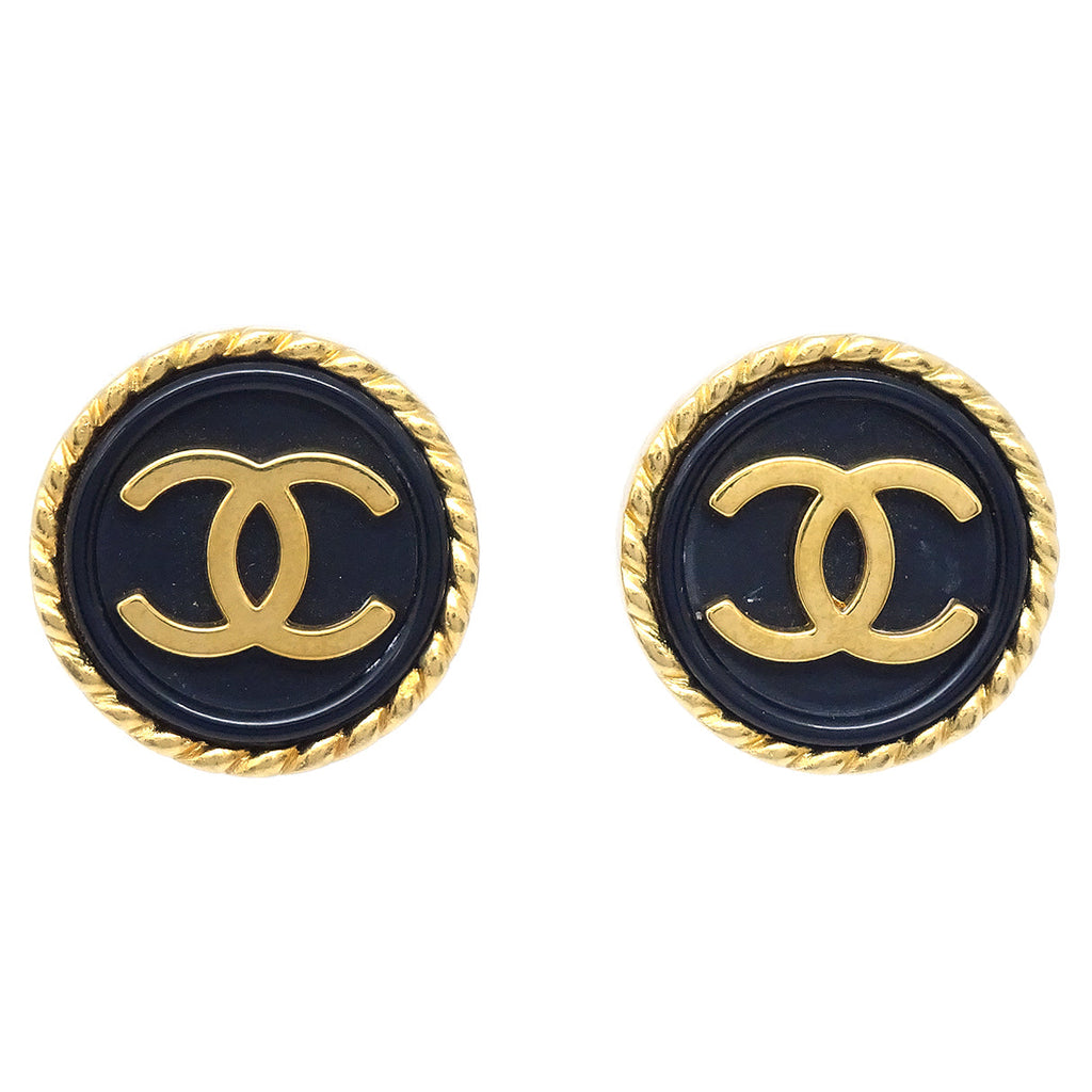 Chanel Pre-owned 1990s CC Button Clip-On Earrings