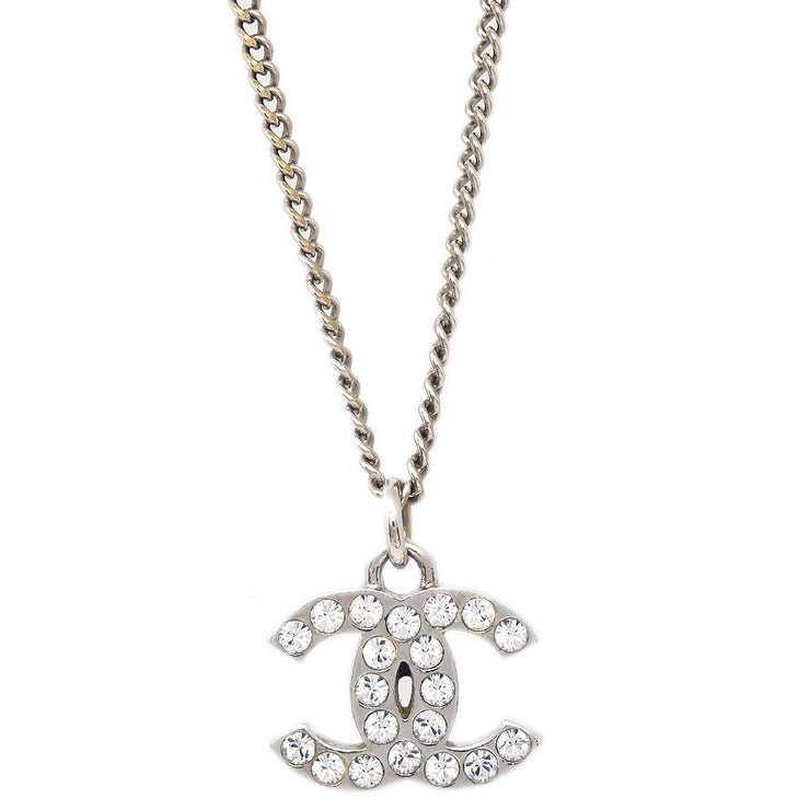 Chanel 2013 Crystal & Silver CC Necklace 13V – AMORE Vintage Tokyo