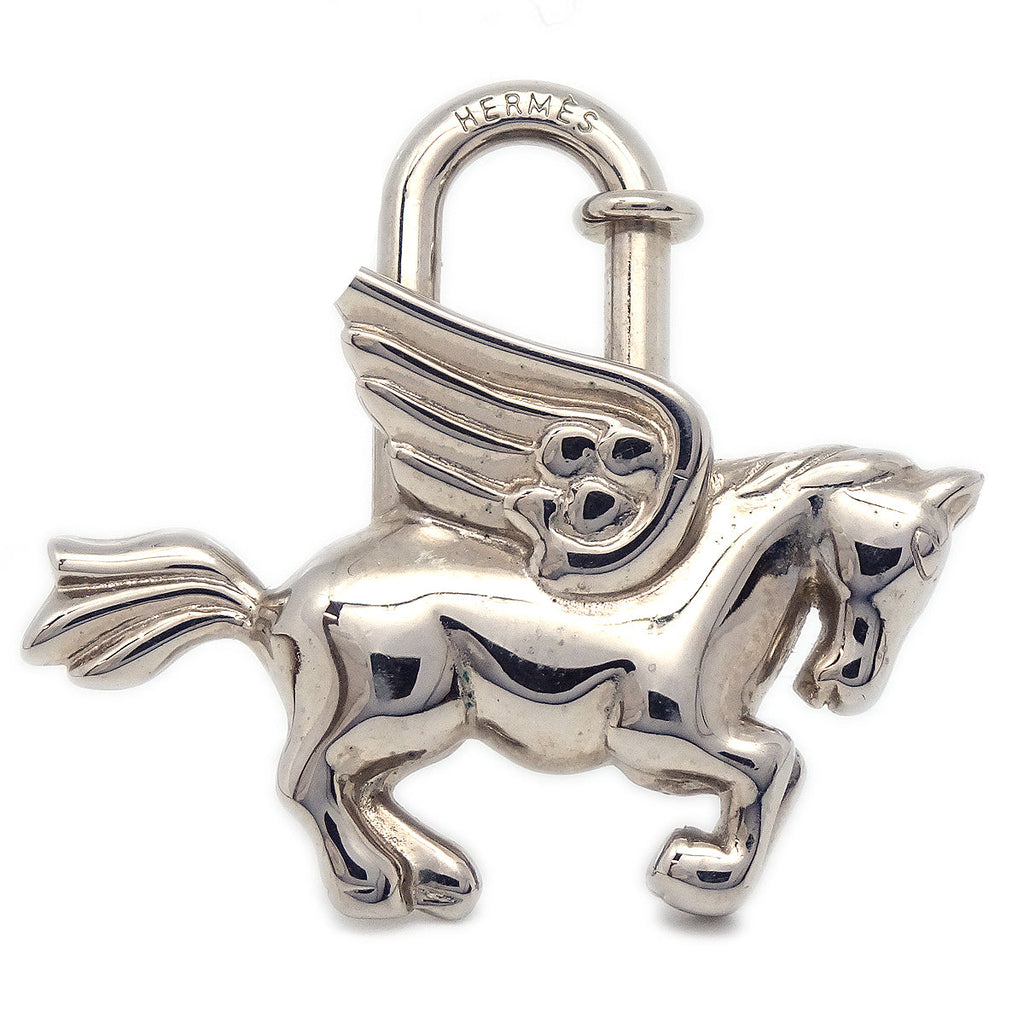 Hermes Cadena Gold Pegasus Horse Motif bag charm lock 071