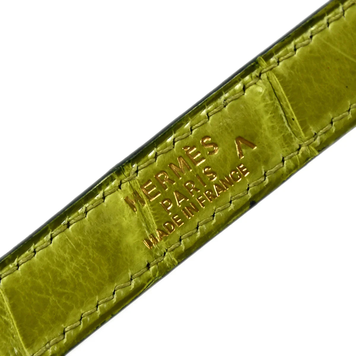 Hermes * Shoulder Strap for Kelly Porosus Anis Green
