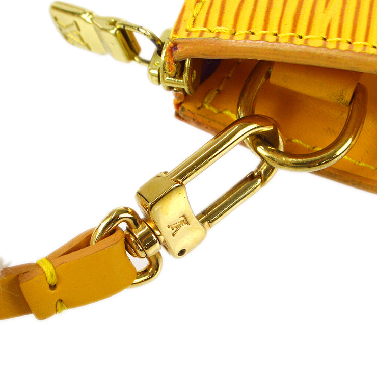 LOUIS VUITTON Yellow Epi Leather Pochette Accessoires