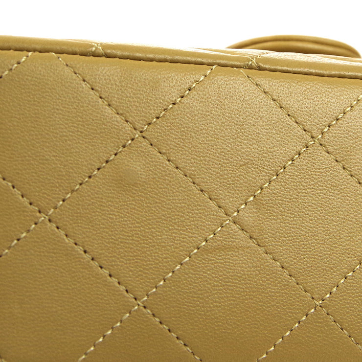 Chanel 1989-1991 Classic Square Flap 20 Beige Lambskin – AMORE
