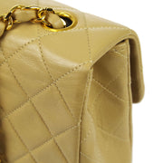 Chanel 1989-1991 Classic Square Flap 20 Beige Lambskin – AMORE Vintage Tokyo
