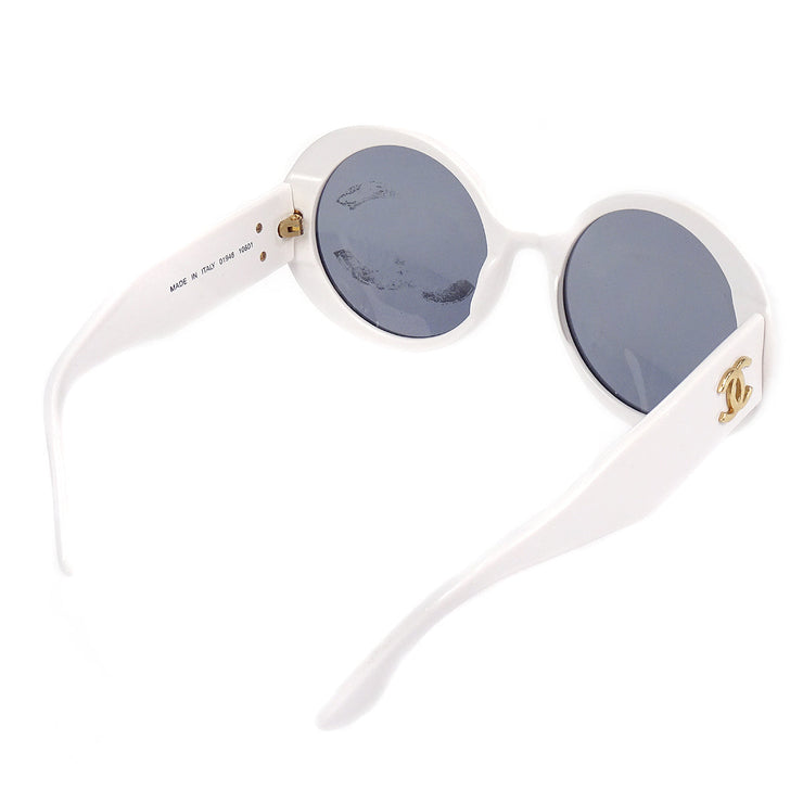 Chanel Round Sunglasses Eyewear White Small Good – AMORE Vintage Tokyo