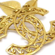 Chanel 1995 Fretwork Paisley CC Brooch