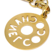 Chanel Medallion Gold Chain Pendant Necklace