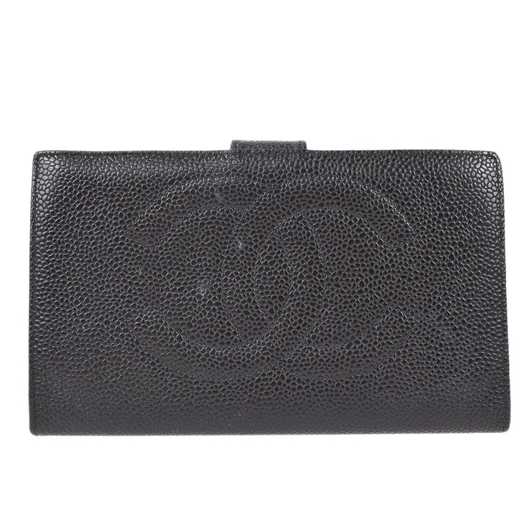 Chanel 1996-1997 Timeless Long Wallet Black Caviar – AMORE Vintage Tokyo