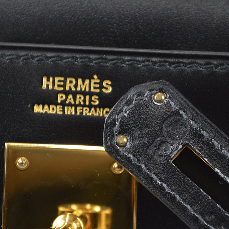 Hermes 1993 Kelly 32 Sellier Black Box Calf – AMORE Vintage Tokyo