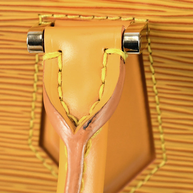 Worn** Authentic 2000 Vintage Louis Vuitton Yellow Epi Leather
