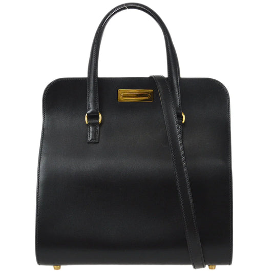 爱马仕（Hermes）2002工具箱手提包黑匣子小牛
