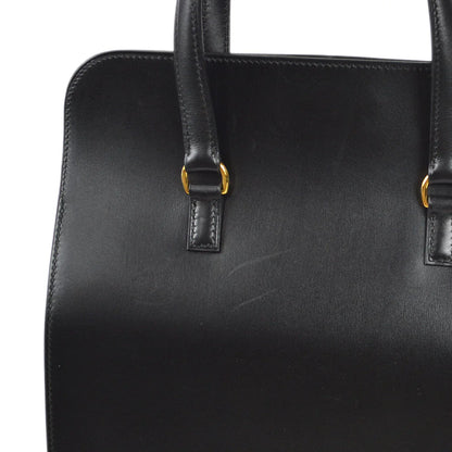 Hermes 2002 Toolbox Handbag Black Box Calf