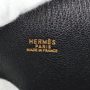 Hermes 2002 Toolbox Handbag Black Box Calf