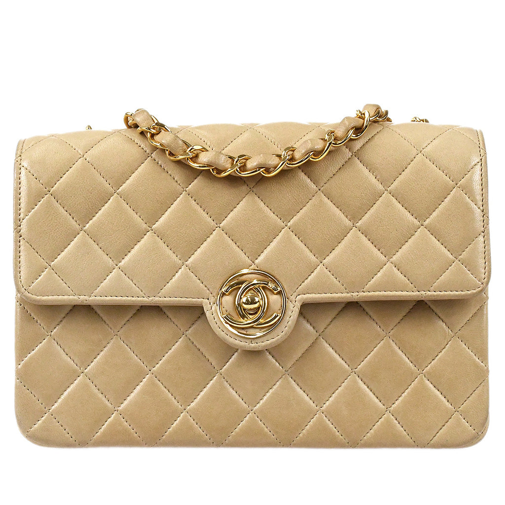 Chanel 1991-1994 Classic Flap Handbag Gold Lambskin – AMORE Vintage Tokyo