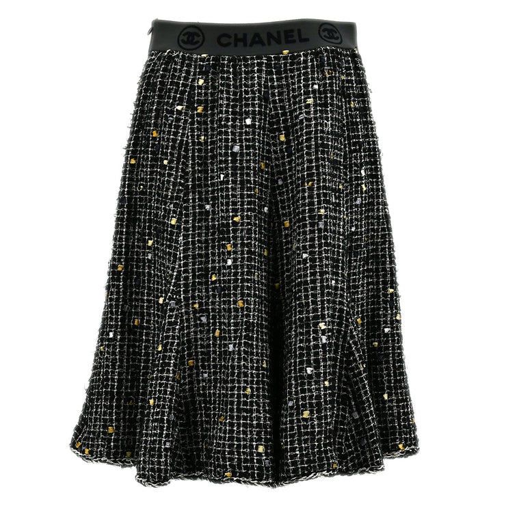 Chanel 2006 Spring tweed flared skirt #34