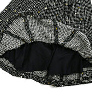 Chanel 06p #34 Tweed Flare Skirt Black Auction