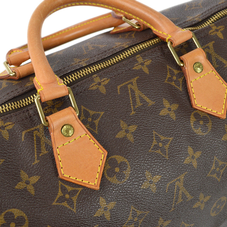 Louis Vuitton Womens Speedy 40 Monogram Canvas Tote Handbag M41522