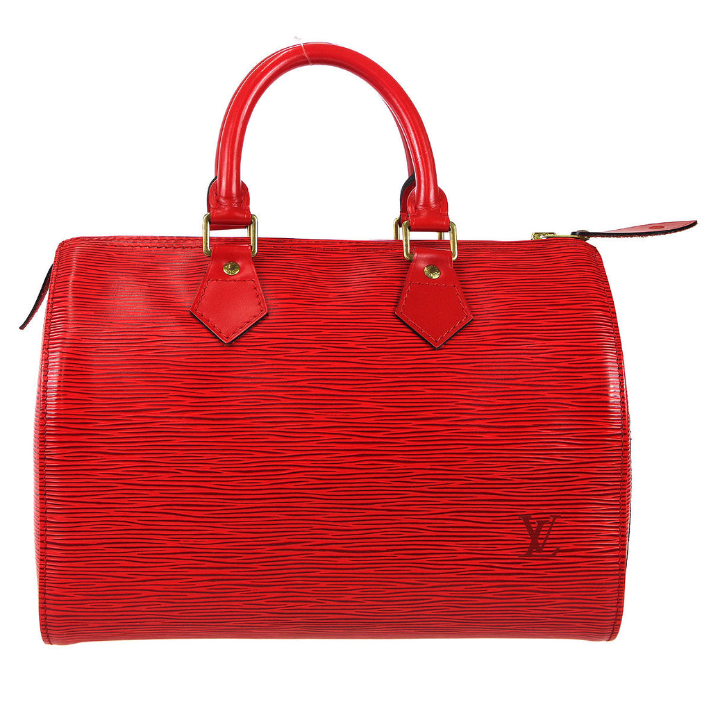 Louis Vuitton Epi Alma M52147 Women's Handbag Castilian Red