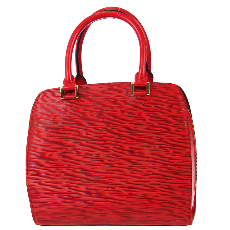 Louis Vuitton, Bags, New Authentic Louis Vuitton Epi Pochette Accessories  24 Castillan Red