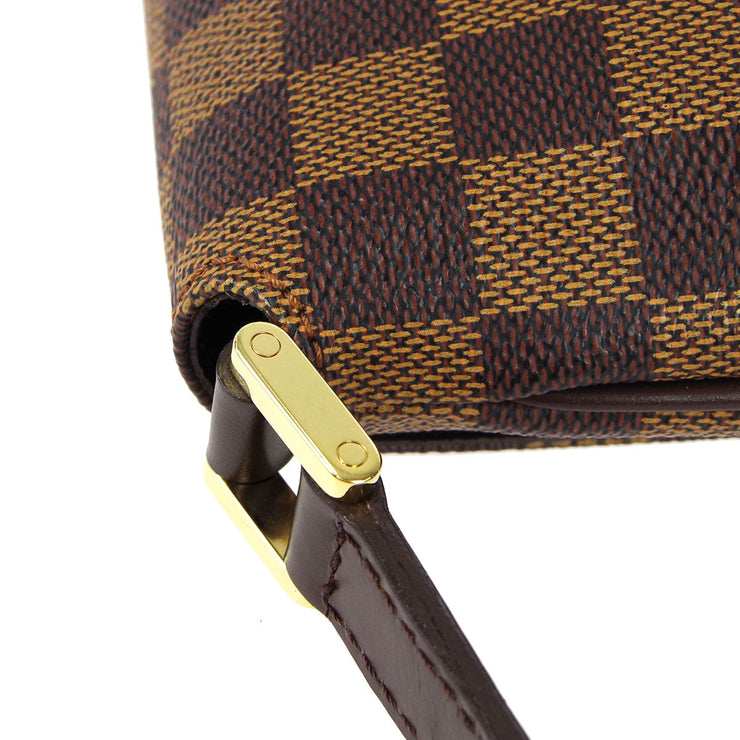 LOUIS VUITTON Damier Musette Tango Long Shoulder Bag Ebene N51301