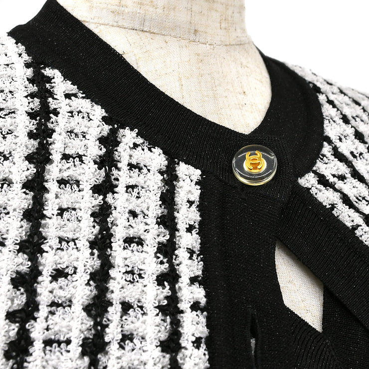 Chanel 1997 Spring Tweed Tegnites Top和Cardigan＃38