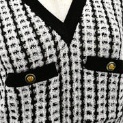 Chanel 1997 Spring tweed knitted top and cardigan #38