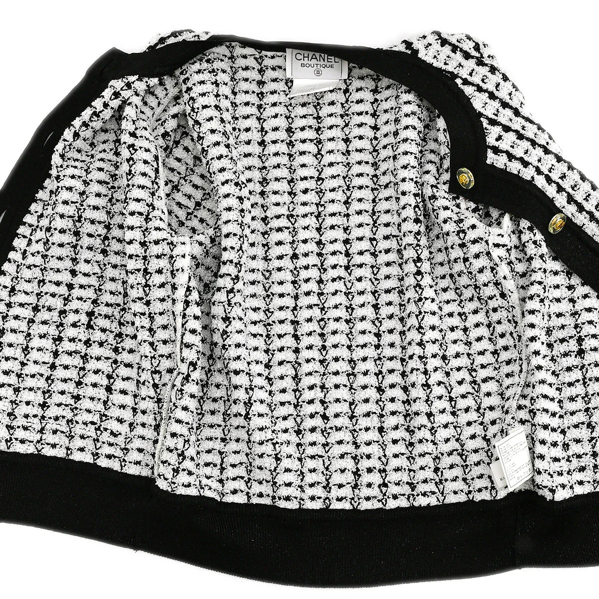 Chanel 1997 Spring tweed knitted top and cardigan #38