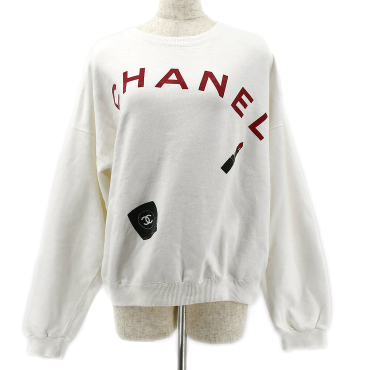 Chanel logo-print cotton sweatshirt #L – AMORE Vintage Tokyo