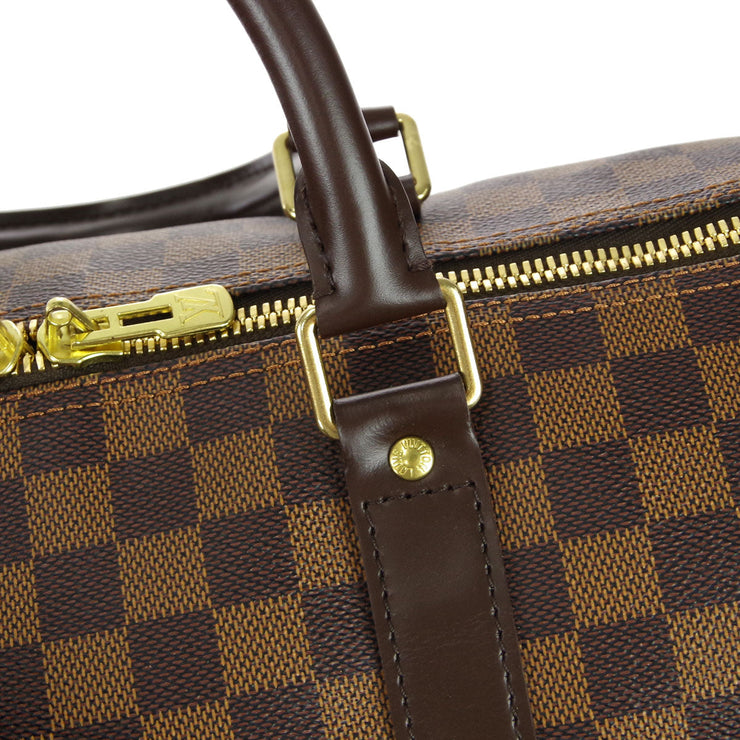 Auth Louis Vuitton Damier Keepall Bandouliere 55 N41414 Boston Bag