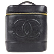 Chanel 1997-1999 Vanity Handbag Black Caviar