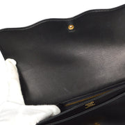 Hermes 1986 Shoulder Bag Black Box Calf