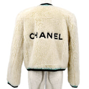 Chanel Fall 1994 logo-appliqué collarless jacket #40