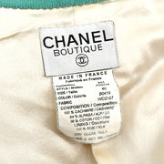 Chanel Fall 1994 logo-appliqué collarless jacket #40