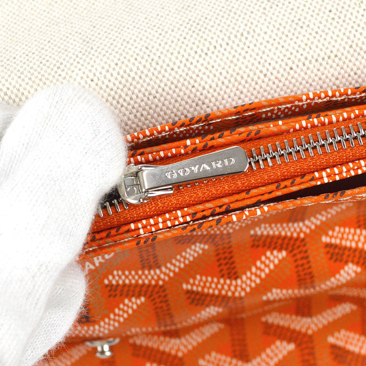 New GOYARD Orange Pocket Wallet Crossbody Bag Purse