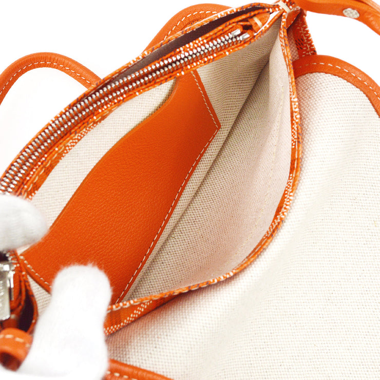 New GOYARD Orange Pocket Wallet Crossbody Bag Purse
