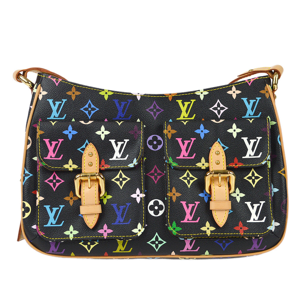 LOUIS VUITTON Handbag MONOGRAM Multicolor Black Lodge PM Shoulder Bag