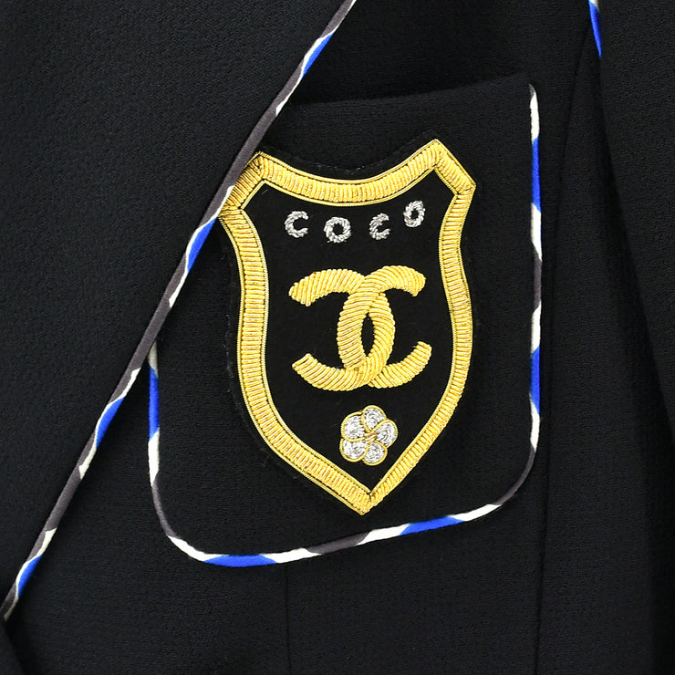 Chanel Cruise 2005 emblem patch double-breasted blazer #40