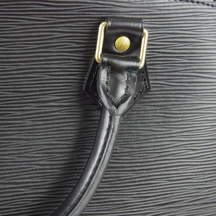 LOUIS VUITTON Louis Vuitton Epi Alma Handbag Leather Noir Black M52142