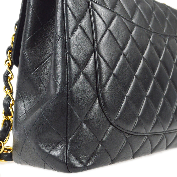 Chanel Vintage 1996 Jumbo Classic Flap Bag 24k GHW Black Lambskin –  Boutique Patina