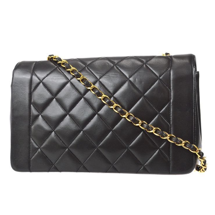 Chanel 1991-1994 Black Lambskin Medium Diana Flap Bag – AMORE Vintage Tokyo