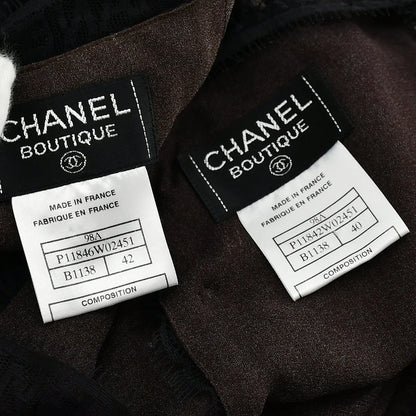 Chanel 1998 Fall lace top and skirt set #40 #42