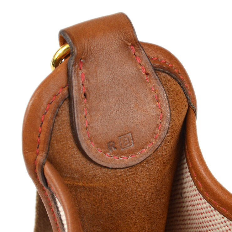 Hermes Brown Leather Vespa PM Crossbody Bag