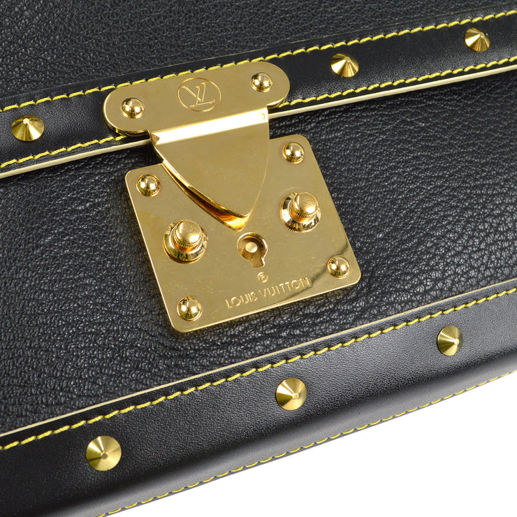 Louis Vuitton L'Aimable Studded Black Bag in Suhali Leather w bag