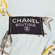 Chanel 1994 Icon Print高腰短裤