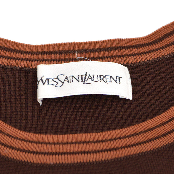 Yves Saint Laurent logo-embroidered wool jumper #M