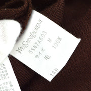 Yves Saint Laurent logo-embroidered wool jumper #M
