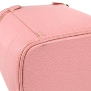 Chanel Vanity Handbag Pink Caviar