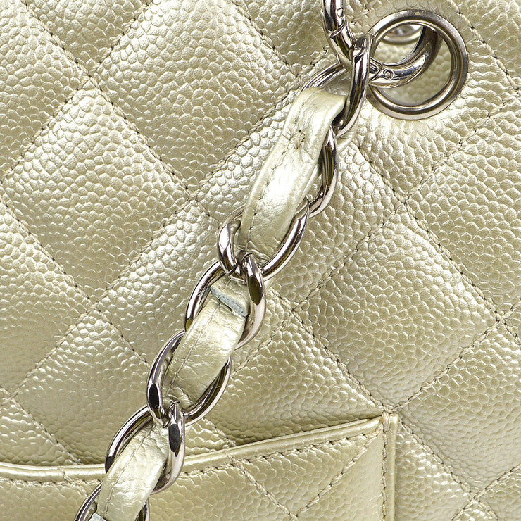 Chanel Petite Shopping Tote PST Chain Tote Handbag Silver Caviar – AMORE  Vintage Tokyo
