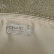 Chanel 2005-2006 Petite Shopping Tote PST SHW Silver Caviar